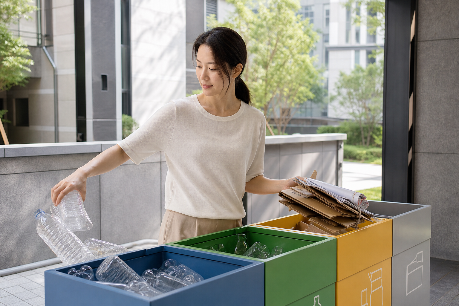 재활용 분리배출 요령 처리 절차 참고 이미지